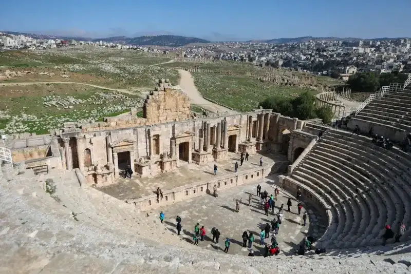 Teatro antiguo en Jarash, Jordania